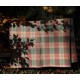 Plaster Pink & Forest Green Welsh check blanket CP77